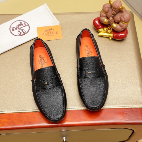 Cheap Hermes Leather Shoes For Men #1230749 Replica Wholesale [$72.00 USD] [ITEM#1230749] on Replica Hermes Leather Shoes