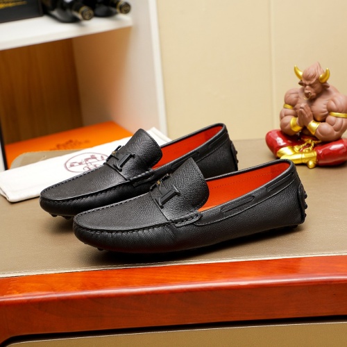 Cheap Hermes Leather Shoes For Men #1230749 Replica Wholesale [$72.00 USD] [ITEM#1230749] on Replica Hermes Leather Shoes