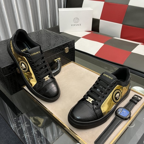 Cheap Versace Casual Shoes For Men #1230786 Replica Wholesale [$72.00 USD] [ITEM#1230786] on Replica Versace Casual Shoes