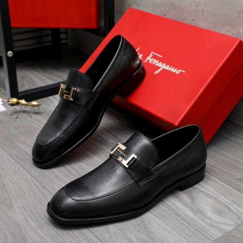 Cheap Salvatore Ferragamo Leather Shoes For Men #1230816 Replica Wholesale [$82.00 USD] [ITEM#1230816] on Replica Salvatore Ferragamo Leather Shoes