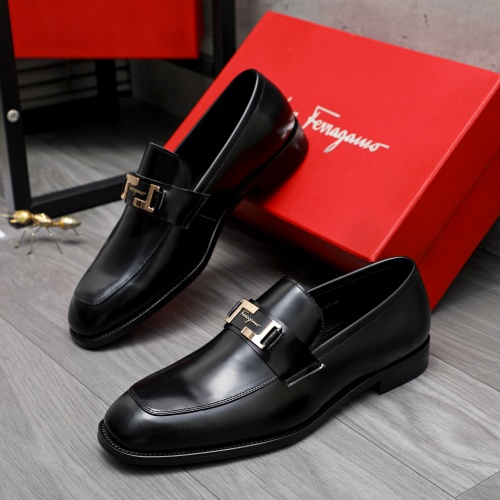 Cheap Salvatore Ferragamo Leather Shoes For Men #1230817 Replica Wholesale [$82.00 USD] [ITEM#1230817] on Replica Salvatore Ferragamo Leather Shoes