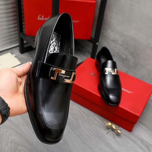 Cheap Salvatore Ferragamo Leather Shoes For Men #1230817 Replica Wholesale [$82.00 USD] [ITEM#1230817] on Replica Salvatore Ferragamo Leather Shoes