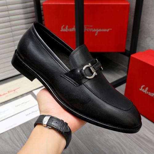 Cheap Salvatore Ferragamo Leather Shoes For Men #1230847 Replica Wholesale [$82.00 USD] [ITEM#1230847] on Replica Salvatore Ferragamo Leather Shoes