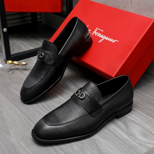 Cheap Salvatore Ferragamo Leather Shoes For Men #1230849 Replica Wholesale [$82.00 USD] [ITEM#1230849] on Replica Salvatore Ferragamo Leather Shoes