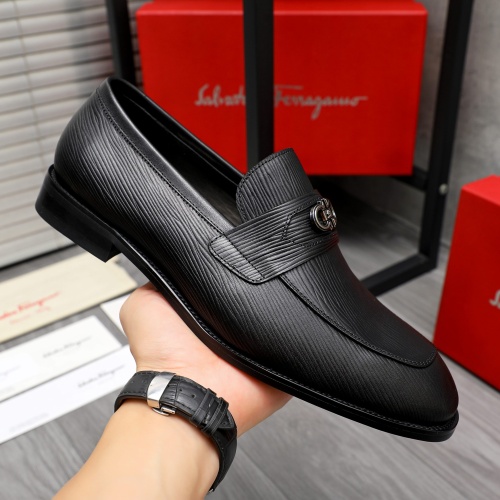 Cheap Salvatore Ferragamo Leather Shoes For Men #1230849 Replica Wholesale [$82.00 USD] [ITEM#1230849] on Replica Salvatore Ferragamo Leather Shoes