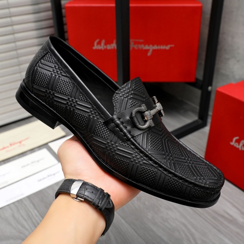 Cheap Salvatore Ferragamo Leather Shoes For Men #1230850 Replica Wholesale [$82.00 USD] [ITEM#1230850] on Replica Salvatore Ferragamo Leather Shoes