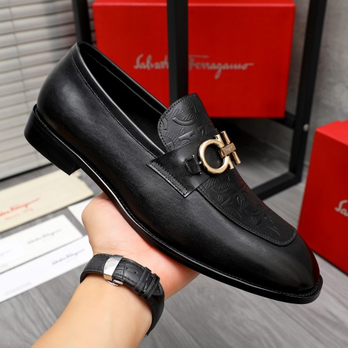 Cheap Salvatore Ferragamo Leather Shoes For Men #1230851 Replica Wholesale [$82.00 USD] [ITEM#1230851] on Replica Salvatore Ferragamo Leather Shoes