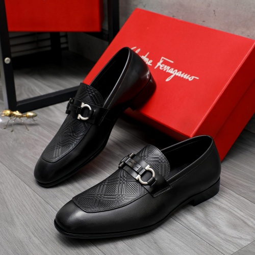 Cheap Salvatore Ferragamo Leather Shoes For Men #1230852 Replica Wholesale [$82.00 USD] [ITEM#1230852] on Replica Salvatore Ferragamo Leather Shoes