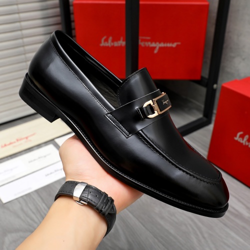 Cheap Salvatore Ferragamo Leather Shoes For Men #1230853 Replica Wholesale [$82.00 USD] [ITEM#1230853] on Replica Salvatore Ferragamo Leather Shoes