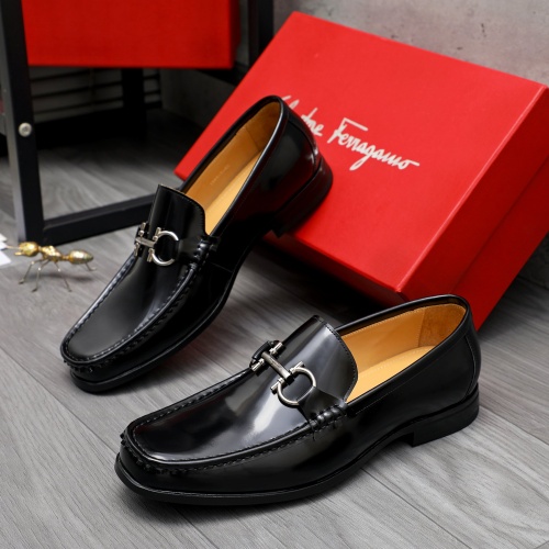 Cheap Salvatore Ferragamo Leather Shoes For Men #1230854 Replica Wholesale [$82.00 USD] [ITEM#1230854] on Replica Salvatore Ferragamo Leather Shoes