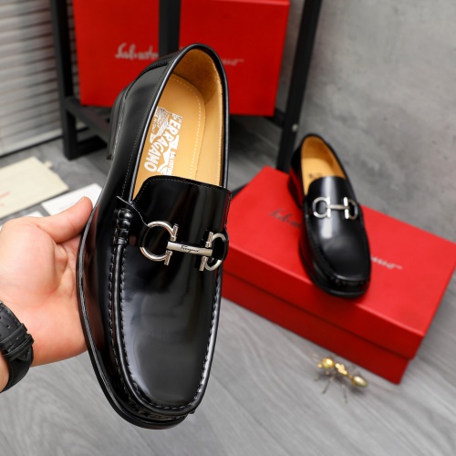 Cheap Salvatore Ferragamo Leather Shoes For Men #1230854 Replica Wholesale [$82.00 USD] [ITEM#1230854] on Replica Salvatore Ferragamo Leather Shoes