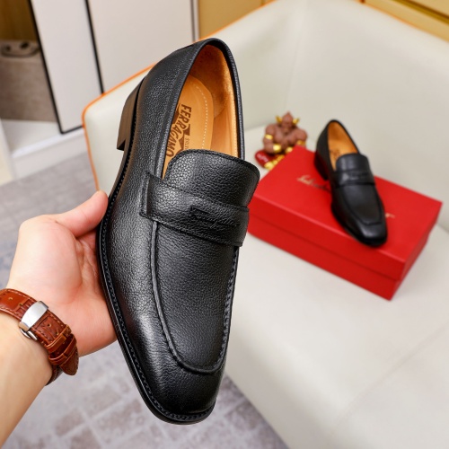 Cheap Salvatore Ferragamo Leather Shoes For Men #1230858 Replica Wholesale [$85.00 USD] [ITEM#1230858] on Replica Salvatore Ferragamo Leather Shoes