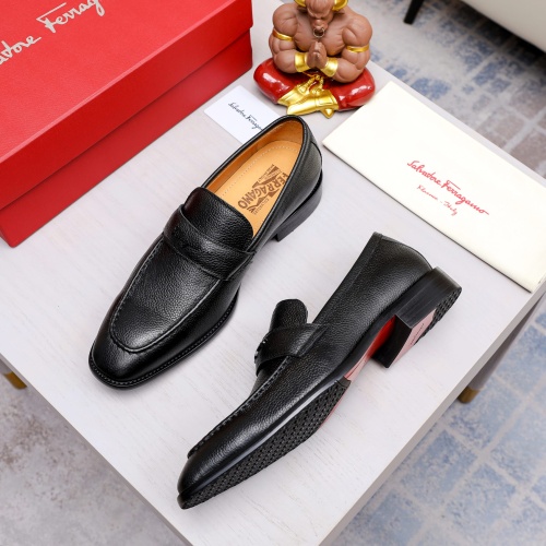 Cheap Salvatore Ferragamo Leather Shoes For Men #1230858 Replica Wholesale [$85.00 USD] [ITEM#1230858] on Replica Salvatore Ferragamo Leather Shoes