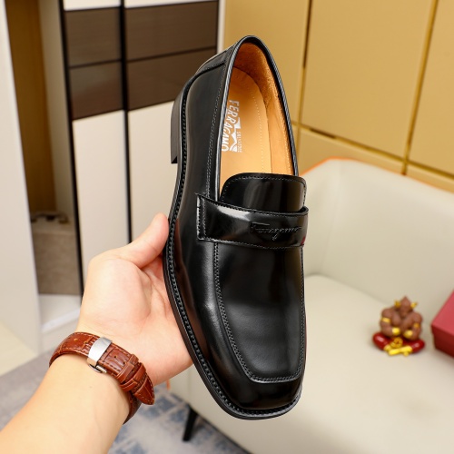 Cheap Salvatore Ferragamo Leather Shoes For Men #1230866 Replica Wholesale [$85.00 USD] [ITEM#1230866] on Replica Salvatore Ferragamo Leather Shoes