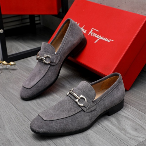 Cheap Salvatore Ferragamo Leather Shoes For Men #1230898 Replica Wholesale [$102.00 USD] [ITEM#1230898] on Replica Salvatore Ferragamo Leather Shoes