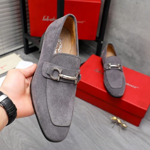 Cheap Salvatore Ferragamo Leather Shoes For Men #1230898 Replica Wholesale [$102.00 USD] [ITEM#1230898] on Replica Salvatore Ferragamo Leather Shoes