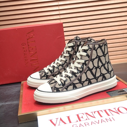 Cheap Valentino High Tops Shoes For Men #1231004 Replica Wholesale [$100.00 USD] [ITEM#1231004] on Replica Valentino High Tops Shoes