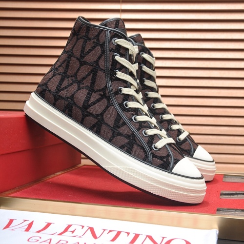 Cheap Valentino High Tops Shoes For Men #1231006 Replica Wholesale [$100.00 USD] [ITEM#1231006] on Replica Valentino High Tops Shoes