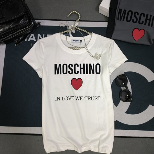 Cheap Moschino T-Shirts Short Sleeved For Women #1231017 Replica Wholesale [$32.00 USD] [ITEM#1231017] on Replica Moschino T-Shirts