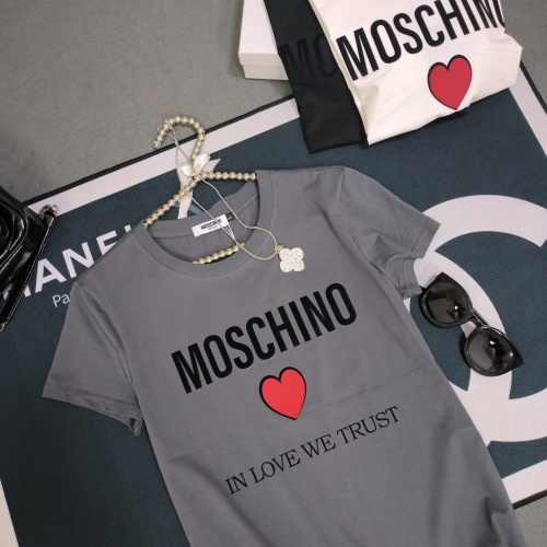 Cheap Moschino T-Shirts Short Sleeved For Women #1231018 Replica Wholesale [$32.00 USD] [ITEM#1231018] on Replica Moschino T-Shirts