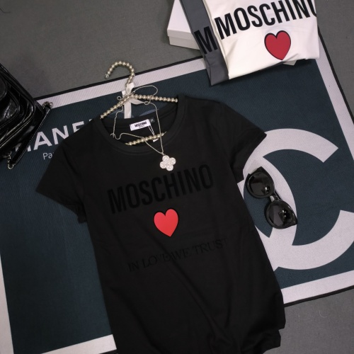 Cheap Moschino T-Shirts Short Sleeved For Women #1231019 Replica Wholesale [$32.00 USD] [ITEM#1231019] on Replica Moschino T-Shirts