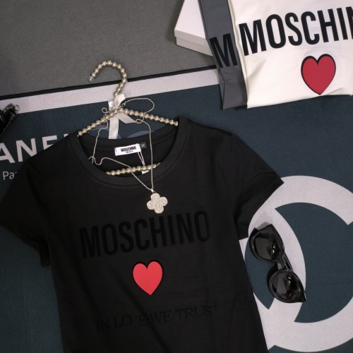 Cheap Moschino T-Shirts Short Sleeved For Women #1231019 Replica Wholesale [$32.00 USD] [ITEM#1231019] on Replica Moschino T-Shirts