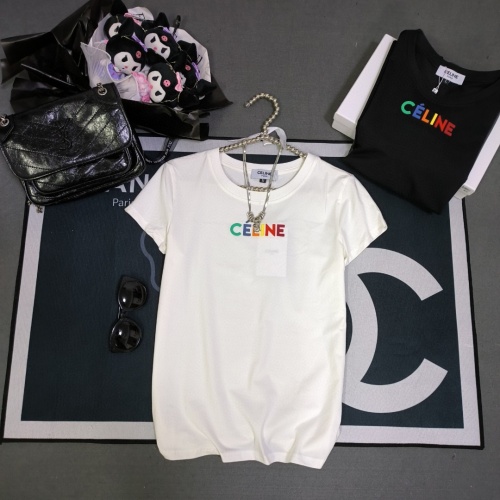 Cheap Celine T-Shirts Short Sleeved For Women #1231020 Replica Wholesale [$32.00 USD] [ITEM#1231020] on Replica Celine T-Shirts