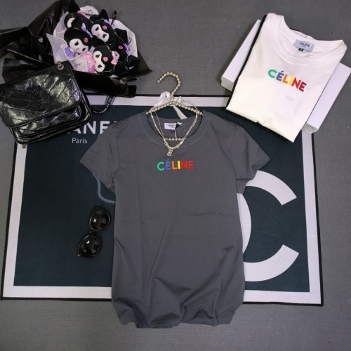 Cheap Celine T-Shirts Short Sleeved For Women #1231022 Replica Wholesale [$32.00 USD] [ITEM#1231022] on Replica Celine T-Shirts