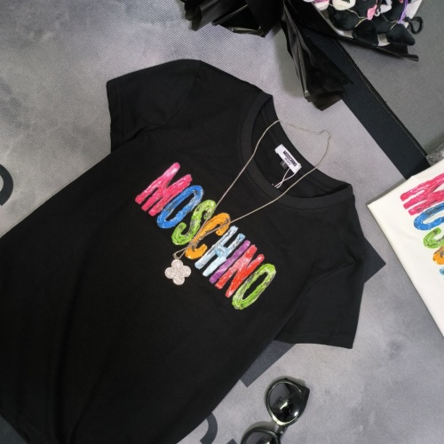 Cheap Moschino T-Shirts Short Sleeved For Women #1231031 Replica Wholesale [$32.00 USD] [ITEM#1231031] on Replica Moschino T-Shirts