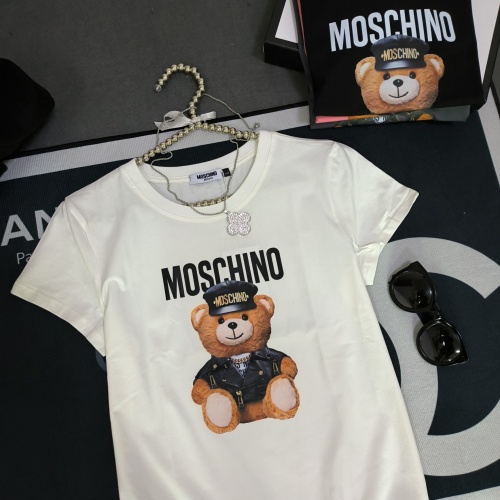 Cheap Moschino T-Shirts Short Sleeved For Women #1231033 Replica Wholesale [$32.00 USD] [ITEM#1231033] on Replica Moschino T-Shirts