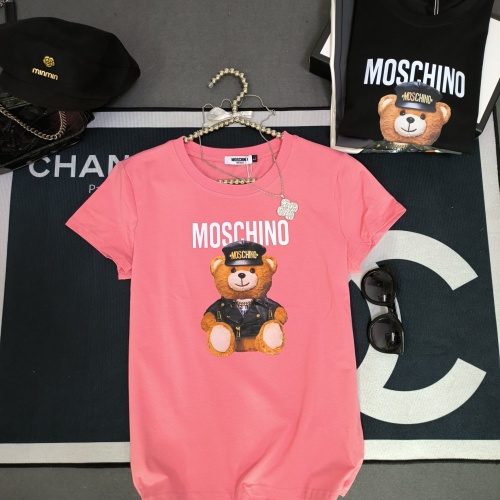 Cheap Moschino T-Shirts Short Sleeved For Women #1231034 Replica Wholesale [$32.00 USD] [ITEM#1231034] on Replica Moschino T-Shirts