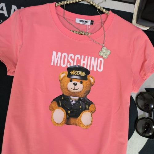 Cheap Moschino T-Shirts Short Sleeved For Women #1231034 Replica Wholesale [$32.00 USD] [ITEM#1231034] on Replica Moschino T-Shirts