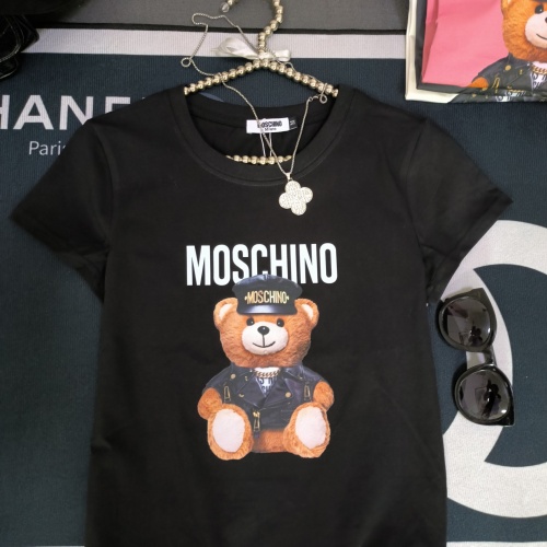 Cheap Moschino T-Shirts Short Sleeved For Women #1231036 Replica Wholesale [$32.00 USD] [ITEM#1231036] on Replica Moschino T-Shirts