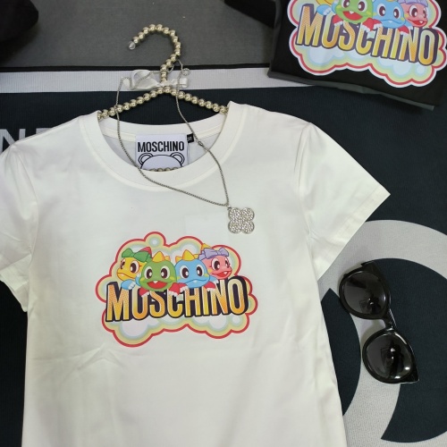 Cheap Moschino T-Shirts Short Sleeved For Women #1231037 Replica Wholesale [$32.00 USD] [ITEM#1231037] on Replica Moschino T-Shirts