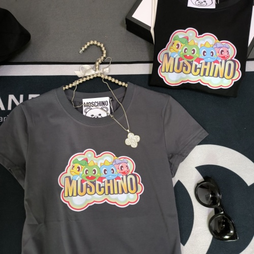 Cheap Moschino T-Shirts Short Sleeved For Women #1231038 Replica Wholesale [$32.00 USD] [ITEM#1231038] on Replica Moschino T-Shirts