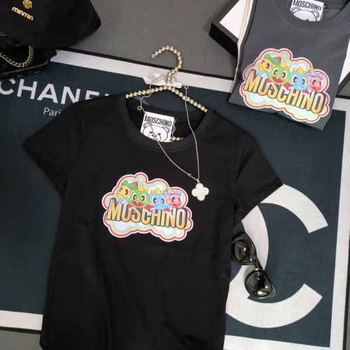 Cheap Moschino T-Shirts Short Sleeved For Women #1231039 Replica Wholesale [$32.00 USD] [ITEM#1231039] on Replica Moschino T-Shirts