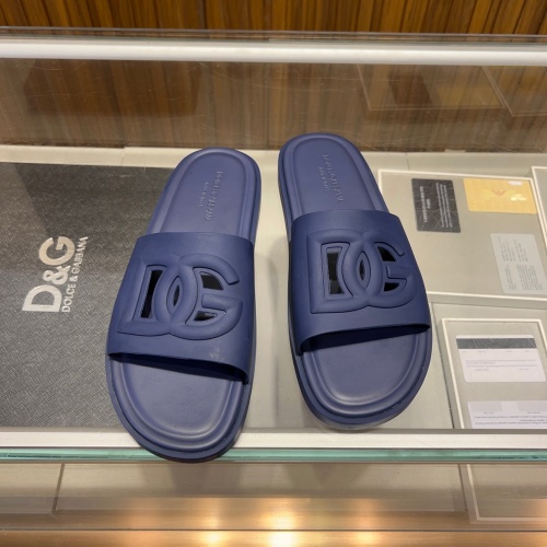 Cheap Dolce &amp; Gabbana D&amp;G Slippers For Men #1231121 Replica Wholesale [$48.00 USD] [ITEM#1231121] on Replica Dolce &amp; Gabbana D&amp;G Slippers