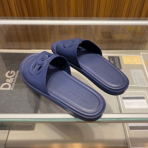 Cheap Dolce &amp; Gabbana D&amp;G Slippers For Men #1231121 Replica Wholesale [$48.00 USD] [ITEM#1231121] on Replica Dolce &amp; Gabbana D&amp;G Slippers