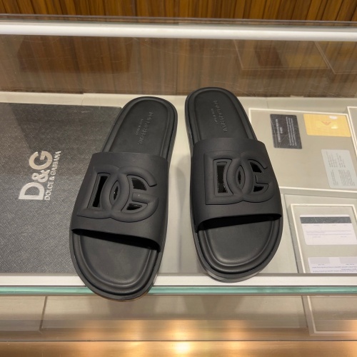 Cheap Dolce &amp; Gabbana D&amp;G Slippers For Men #1231122 Replica Wholesale [$48.00 USD] [ITEM#1231122] on Replica Dolce &amp; Gabbana D&amp;G Slippers