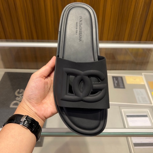 Cheap Dolce &amp; Gabbana D&amp;G Slippers For Men #1231122 Replica Wholesale [$48.00 USD] [ITEM#1231122] on Replica Dolce &amp; Gabbana D&amp;G Slippers