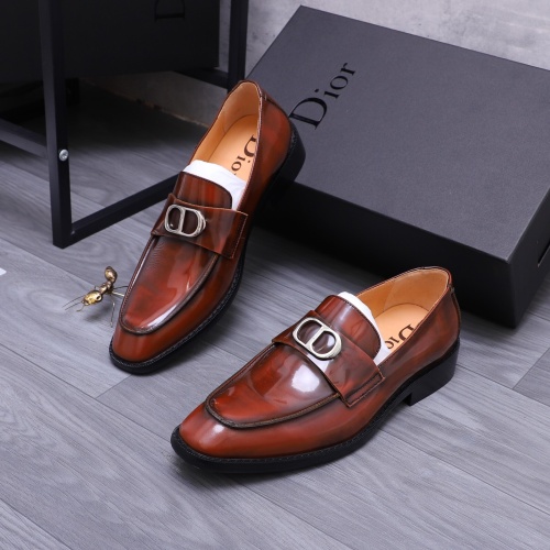 Christian Dior Leather Shoes For Men #1231212