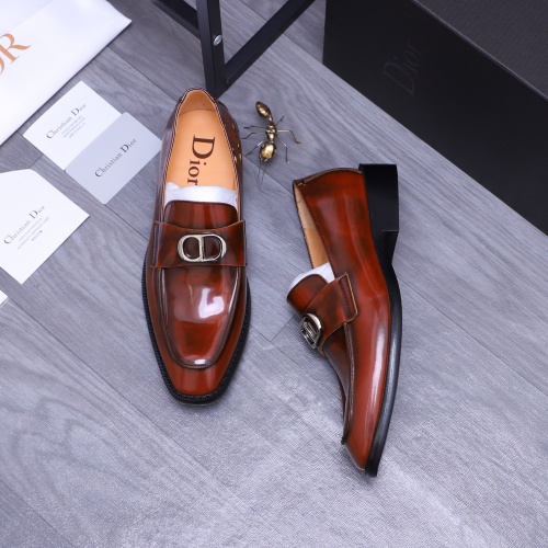 Cheap Christian Dior Leather Shoes For Men #1231212 Replica Wholesale [$105.00 USD] [ITEM#1231212] on Replica Christian Dior Leather Shoes