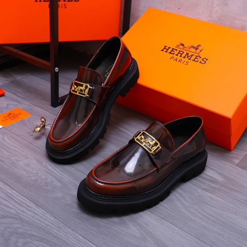 Cheap Hermes Leather Shoes For Men #1231226 Replica Wholesale [$118.00 USD] [ITEM#1231226] on Replica Hermes Leather Shoes