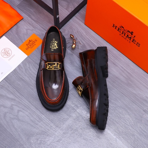 Cheap Hermes Leather Shoes For Men #1231226 Replica Wholesale [$118.00 USD] [ITEM#1231226] on Replica Hermes Leather Shoes