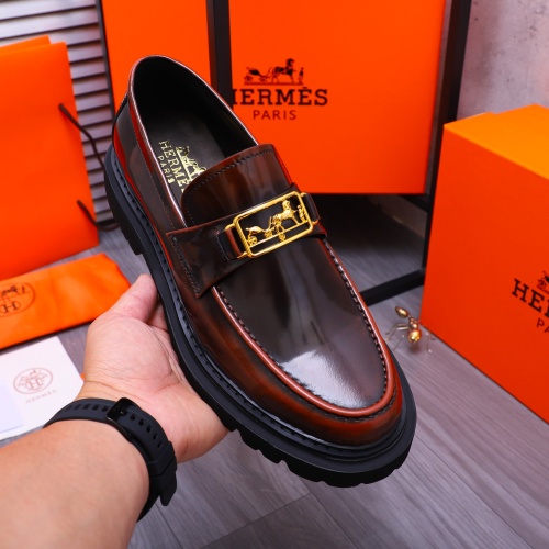 Cheap Hermes Leather Shoes For Men #1231226 Replica Wholesale [$118.00 USD] [ITEM#1231226] on Replica Hermes Leather Shoes