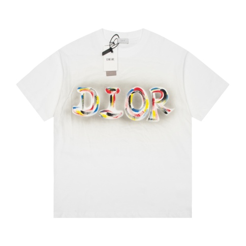 Cheap Christian Dior T-Shirts Short Sleeved For Unisex #1231576 Replica Wholesale [$39.00 USD] [ITEM#1231576] on Replica Christian Dior T-Shirts