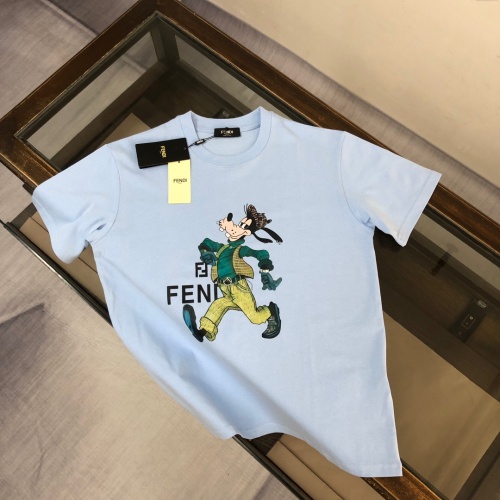 Cheap Fendi T-Shirts Short Sleeved For Unisex #1231582 Replica Wholesale [$40.00 USD] [ITEM#1231582] on Replica Fendi T-Shirts