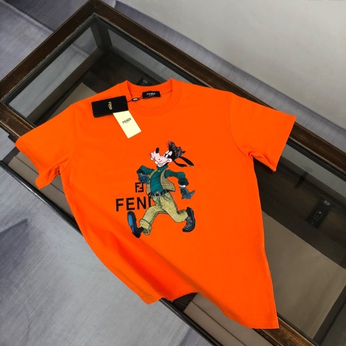 Cheap Fendi T-Shirts Short Sleeved For Unisex #1231584 Replica Wholesale [$40.00 USD] [ITEM#1231584] on Replica Fendi T-Shirts