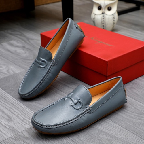 Cheap Salvatore Ferragamo Leather Shoes For Men #1231609 Replica Wholesale [$68.00 USD] [ITEM#1231609] on Replica Salvatore Ferragamo Leather Shoes