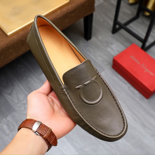 Cheap Salvatore Ferragamo Leather Shoes For Men #1231620 Replica Wholesale [$68.00 USD] [ITEM#1231620] on Replica Salvatore Ferragamo Leather Shoes